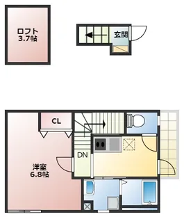 あんしん+高鷲【2階】の間取り