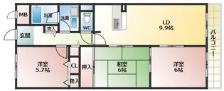 メゾンファミイユ【1階】の間取り