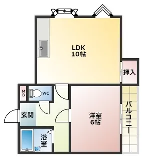 グレイスフルコーポイチカワⅡ【2階】の間取り