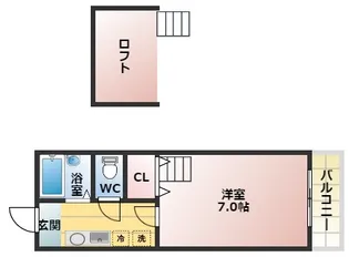 WITH112【2階】の間取り