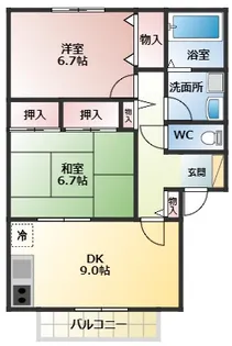 ソフィアドミール【2階】の間取り