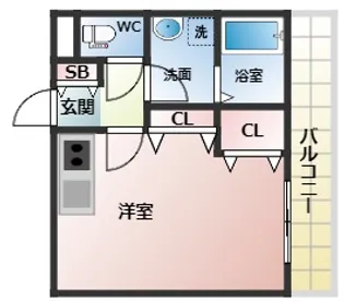 ユーコーポ・C【2階】の間取り