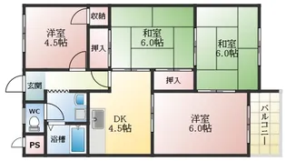ReNaXiA恵我之荘【3階】の間取り