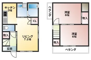 大阪府羽曳野市はびきの4丁目【一戸建】の間取り