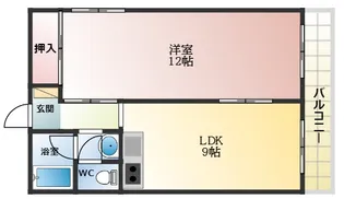 藤ヶ丘ハイツ【4階】の間取り