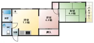 エクセルハイツ【2階】の間取り