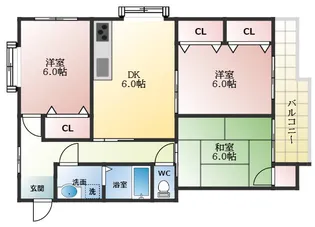 シャトル・ヌーベル【3階】の間取り