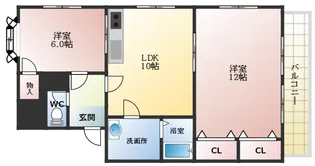 峰塚マンション【3階】の間取り