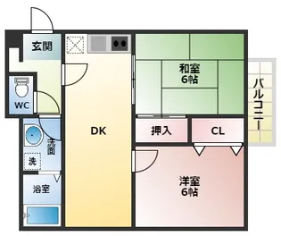 メゾン立部【2階】の間取り