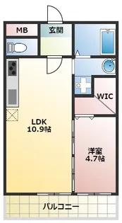 ステラウッド大県【3階】の間取り