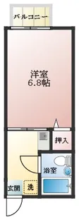 1Kの間取り画像
