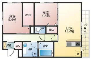 BLANC CLOCHE【1階】の間取り