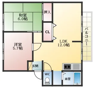 3DKの間取り画像