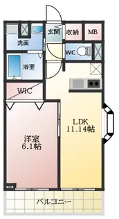 ベルソレイユ【2階】の間取り