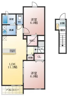 ラ・フレーズ【2階】の間取り