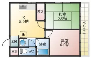 第2メゾンイハタ【3階】の間取り