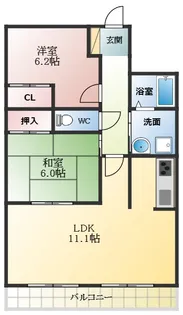 ロイヤルハイツ藤井寺【4階】の間取り