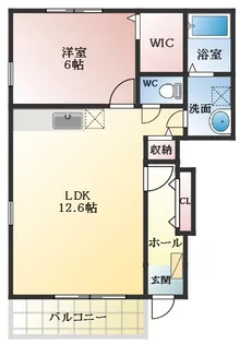 マーガレットハウス【1階】の間取り