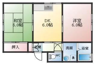 プチ・ハイツ【1階】の間取り