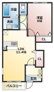 ミネルヴァ【1階】の間取り