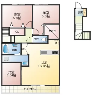 Flora Lily【2階】の間取り
