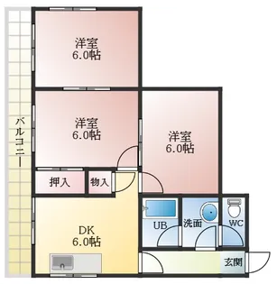 第2岡本ハイツ【2階】の間取り