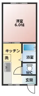 スリーハイツ【1階】の間取り