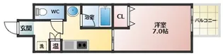 チエロマレ天美東【3階】の間取り