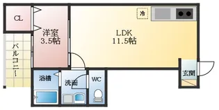 F+style南新町【3階】の間取り