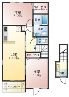 カルム メゾン 雅【2階】の間取り