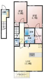 ルミウスⅡ【2階】の間取り