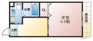 セレーノはびきの【1階】の間取り