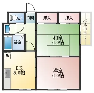 的場ハイツ【1階】の間取り
