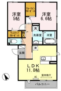 クレール【2階】の間取り
