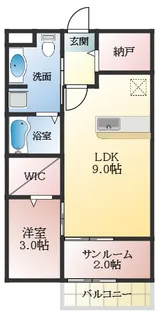メゾン・ド・ユー【1階】の間取り