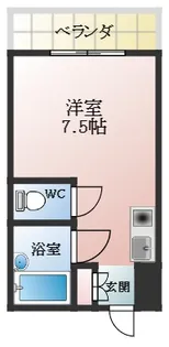 マルディアス南古市【2階】の間取り