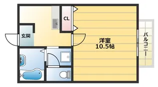 クロー・エイテルパーチ【2階】の間取り
