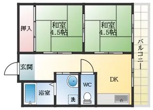 サンシャイン羽曳野【3階】の間取り