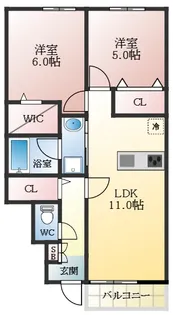 ガーデンホーム青葉丘【1階】の間取り