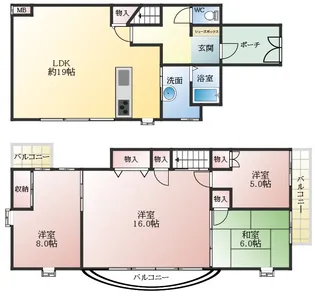 新栄プロパティー林【1階】の間取り