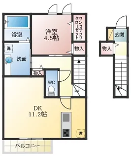 清友ハウス【2階】の間取り