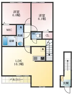 ベルドミール【2階】の間取り