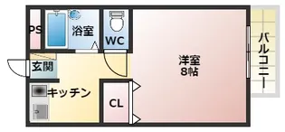 メゾングラスインワン【2階】の間取り