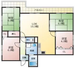 4LDKの間取り画像