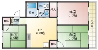 セジュールナカノ【2階】の間取り