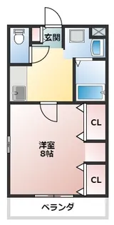 ハートフルOKA【1階】の間取り