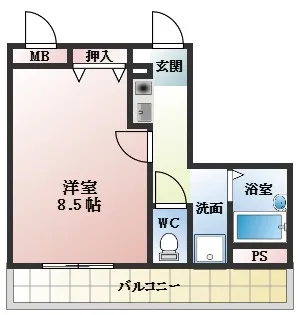 サンコークレアール【5階】の間取り