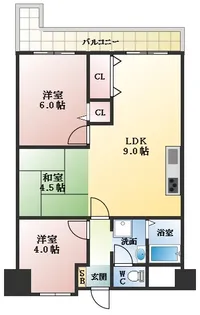 プラネット藤井寺【1階】の間取り