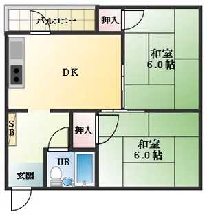 大栄ハウス【4階】の間取り