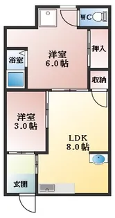 あおい荘【2階】の間取り